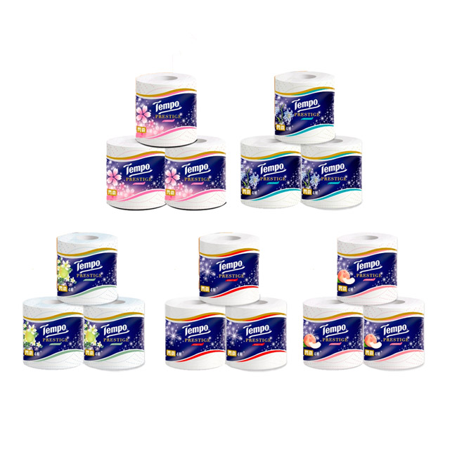 Tempo閃鑽四層捲筒衛生紙(27捲/箱)(Miffy 限定版/其他香味)