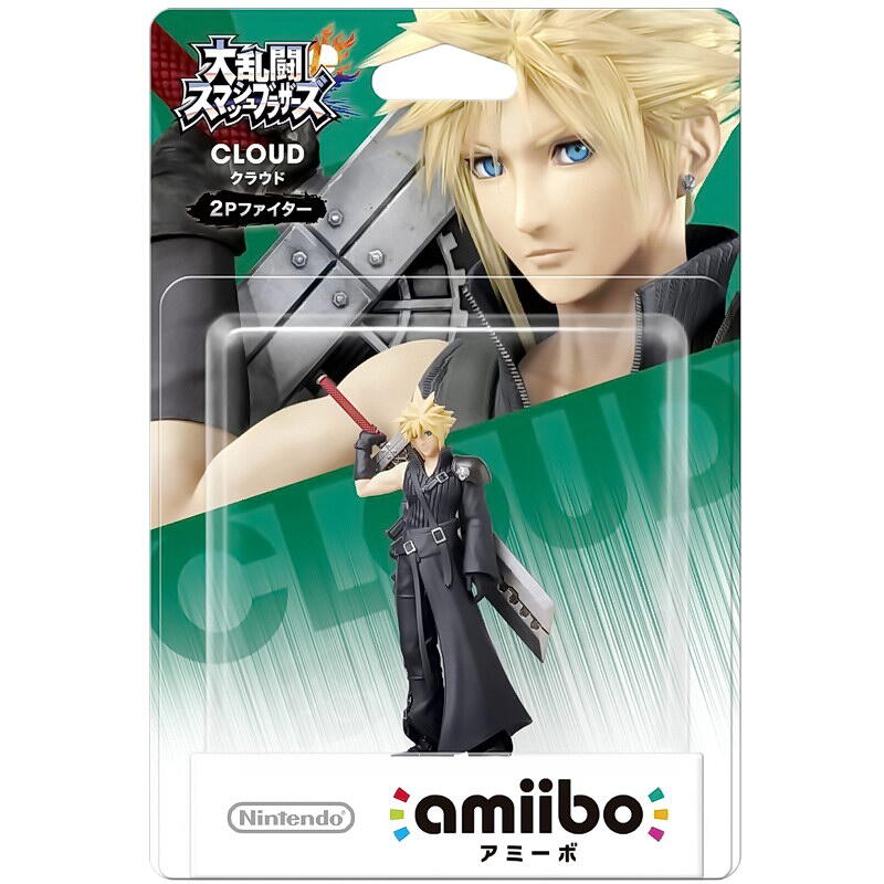 Nintendo 任天堂AMIIBO NFC SWITCH NS 任天堂明星大亂鬥 太空戰士7 FF7 克勞德 2P造型 CLOUD